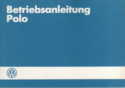 Polo operating - vw,
