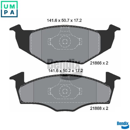 Brake pad set disc - brake,