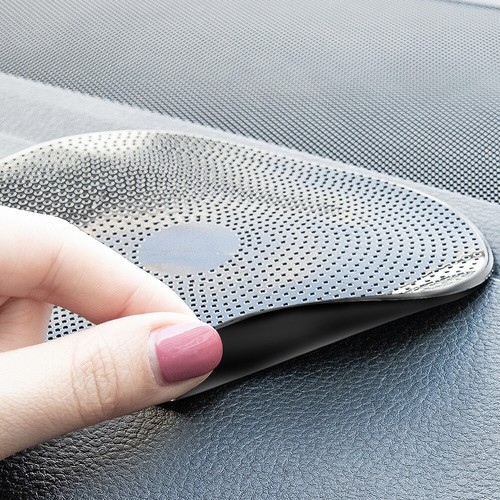 Black car dashboard sticky - black,