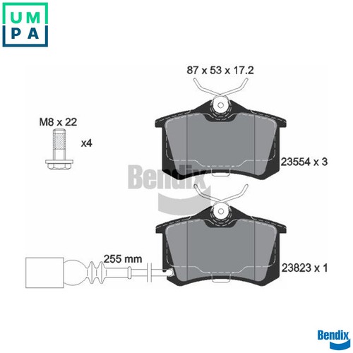 Brake pad set disc - brake,