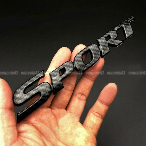 Carbon fiber sport logo - 3d,